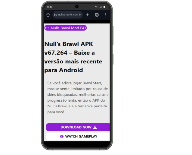 Clique no botão de download nulls brawal