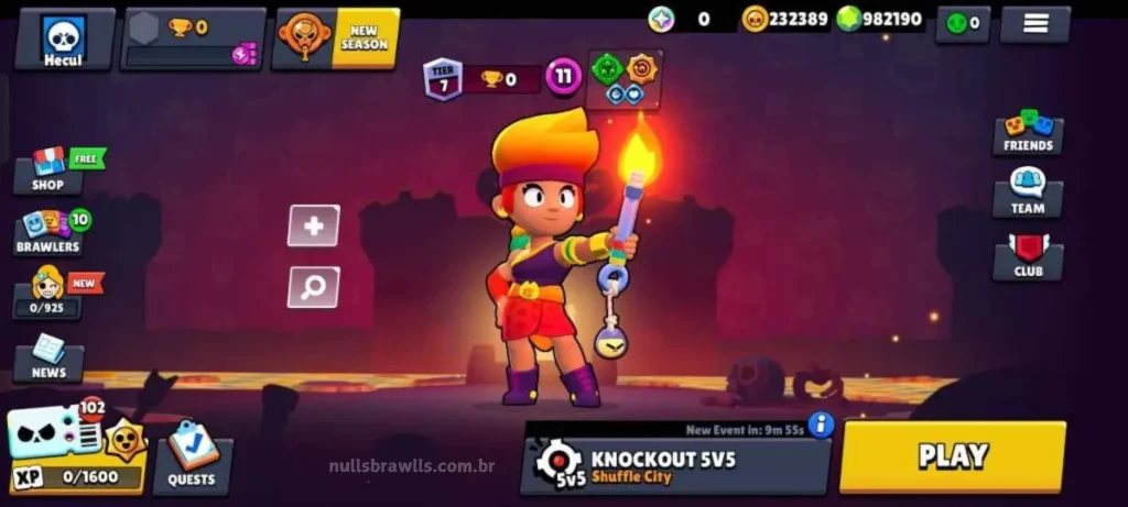 Versão atualizada do apk do Nulls Brawl